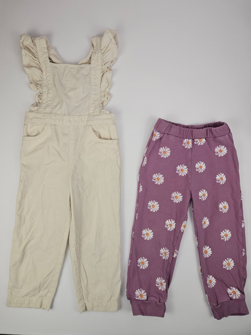 Girls Lot 2-3T Rise Little Earthling Overalls & Daisy Joggers
